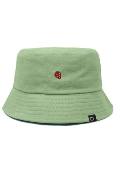Dalix Lil Strawberry Bucket Hat In Green