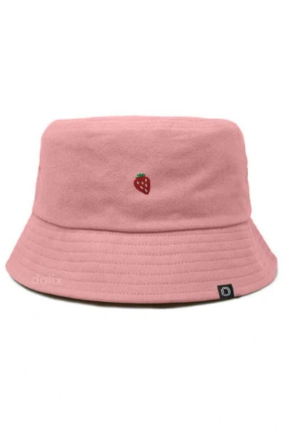 Dalix Lil Strawberry Bucket Hat In Orange