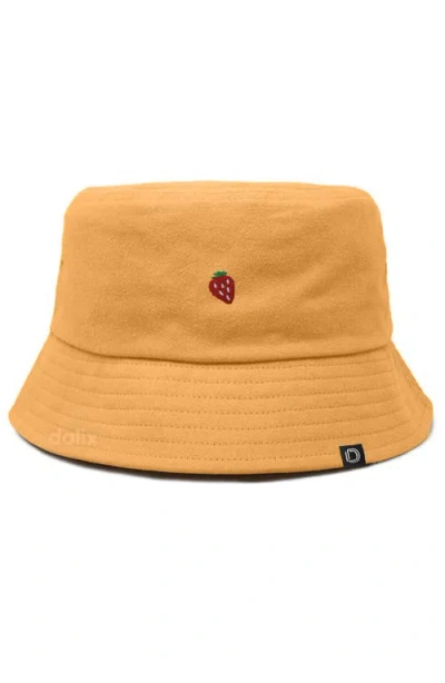 Dalix Lil Strawberry Bucket Hat In Sand