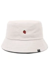 Dalix Lil Strawberry Bucket Hat In White
