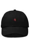 Dalix Lil Strawberry Dad Cap In Black