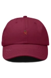 Dalix Lil Strawberry Dad Cap In Burgundy