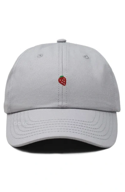 Dalix Lil Strawberry Dad Cap In Gray