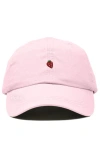 Dalix Lil Strawberry Dad Cap In Pink
