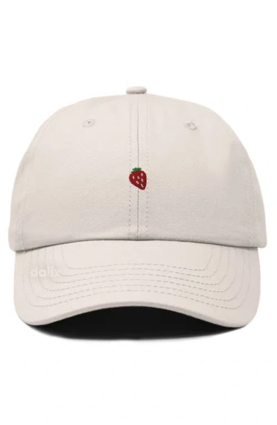 Dalix Lil Strawberry Dad Cap In Sand