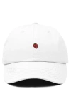Dalix Lil Strawberry Dad Cap In White