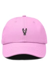 Dalix Lobster Dad Cap In Pink