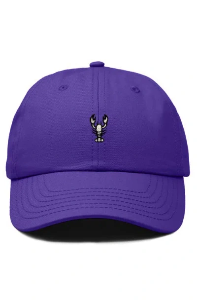 Dalix Lobster Dad Cap In Purple