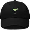 Dalix Margarita Embroidered Dad Hat In Black