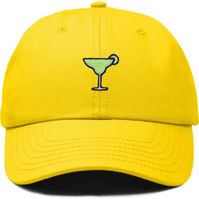 Dalix Margarita Embroidered Dad Hat In Gold