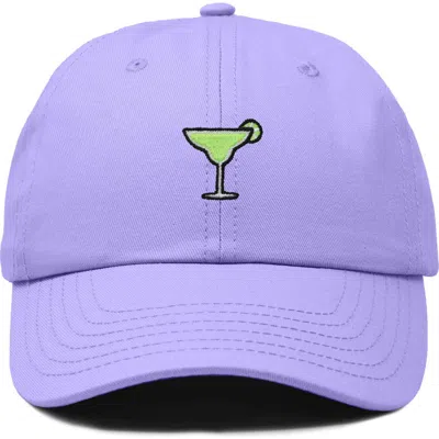 Dalix Margarita Embroidered Dad Hat In Lavender