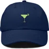 Dalix Margarita Embroidered Dad Hat In Navy Blue