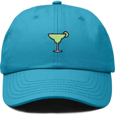 Dalix Margarita Embroidered Dad Hat In Teal