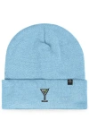 Dalix Martini Beanie Cap In Blue