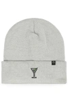 Dalix Martini Beanie Cap In Gray