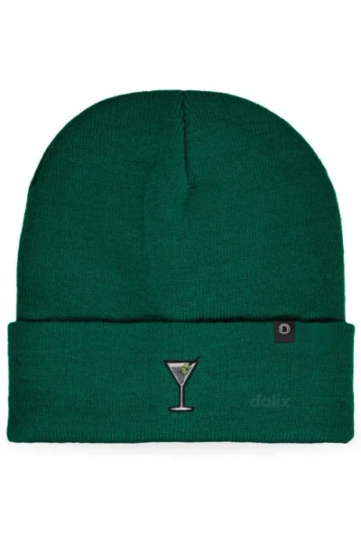 Dalix Martini Beanie Cap In Green