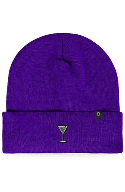 Dalix Martini Beanie Cap In Purple