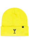 Dalix Martini Beanie Cap In Yellow