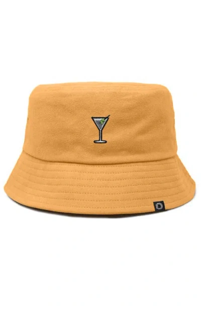 Dalix Martini Bucket Hat In Golden Cream