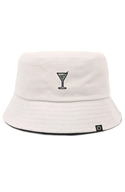 Dalix Martini Bucket Hat In Parchment White