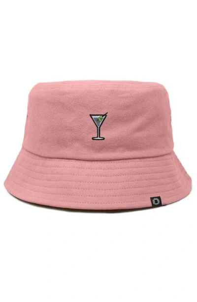 Dalix Martini Bucket Hat In Peach Melba