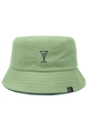 Dalix Martini Bucket Hat In Turf Green
