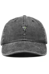 Dalix Martini Embroidered Casual Cap In Washed Black