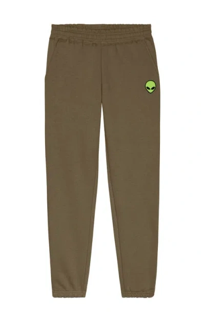 Dalix Mens Alien Heavyweight Fleece Sweatpant In Brown