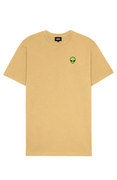 Dalix Mens Alien Heavyweight Soft Tee In Gold