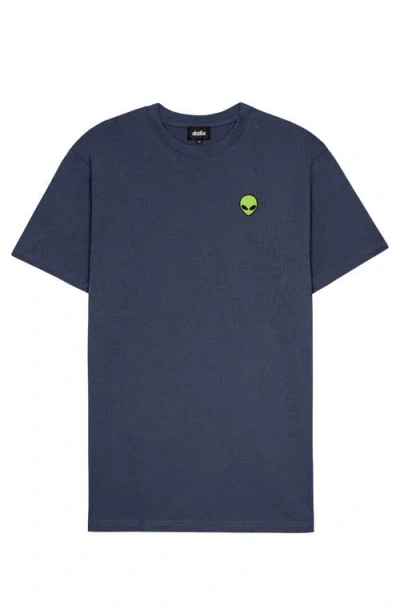 Dalix Mens Alien Heavyweight Soft Tee In Blue