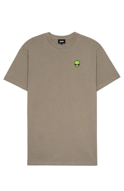Dalix Mens Alien Heavyweight Soft Tee In Brown