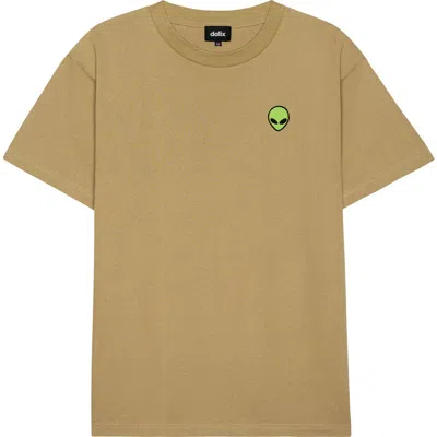 Dalix Mens Alien Heavyweight Tee In Brown