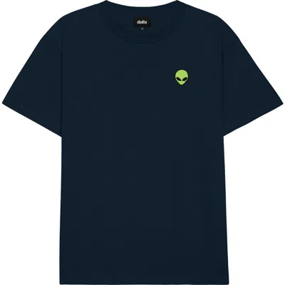 Dalix Mens Alien Heavyweight Tee In Blue