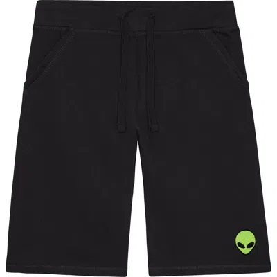 Dalix Mens Alien Midweight Fleece Short In Black