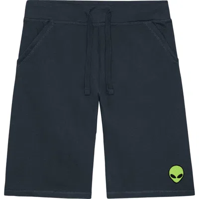 Dalix Mens Alien Midweight Fleece Short In Blue