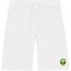 Dalix Mens Alien Midweight Fleece Short In White