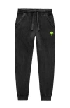 Dalix Mens Alien Midweight Fleece Washed Jogger Pant In Black