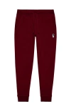 Dalix Mens Astronaut Midweight Fleece Jogger Pant In Burgundy