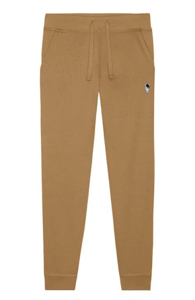 Dalix Mens Astronaut Midweight Fleece Jogger Pant In Brown