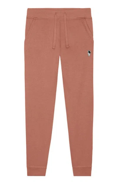 Dalix Mens Astronaut Midweight Fleece Jogger Pant In Pink