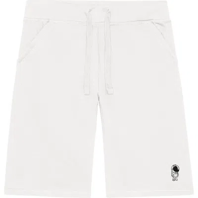 Dalix Mens Astronaut Midweight Fleece Short In White