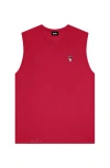 Dalix Mens Astronaut Muscle Tank In Red