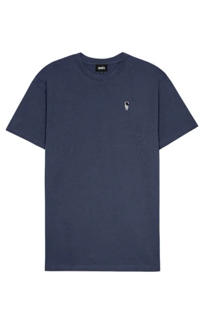 Dalix Mens Astronaut Soft Heavyweight Tee In Blue
