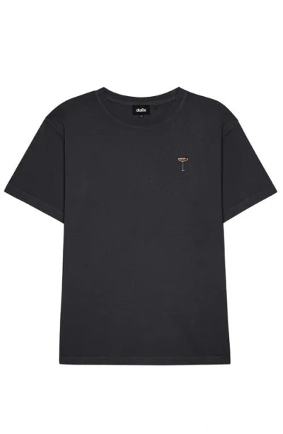 Dalix Mens Espresso Martini Midweight Garment Dye Tee