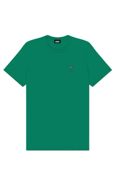 Dalix Mens Espresso Martini Midweight Tee In Green