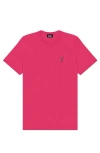 Dalix Mens Espresso Martini Midweight Tee In Pink