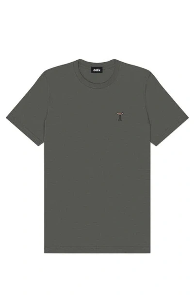 Dalix Mens Espresso Martini Midweight Tee In Gray