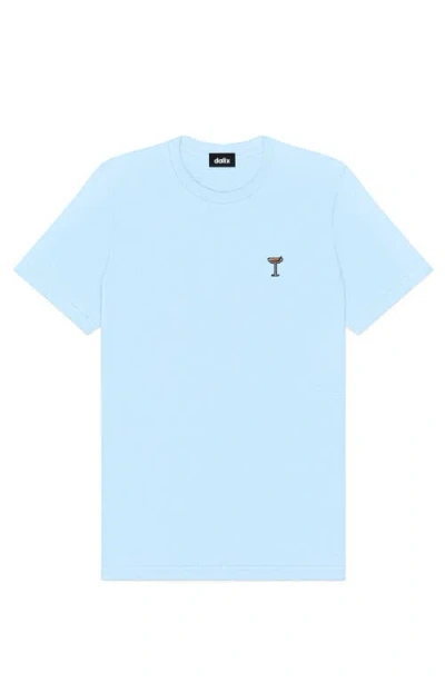 Dalix Mens Espresso Martini Midweight Tee In Blue