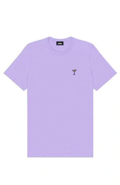 Dalix Mens Espresso Martini Midweight Tee In Purple
