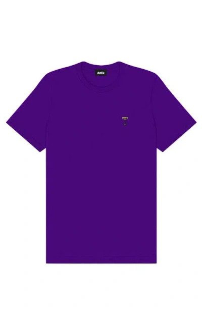 Dalix Mens Espresso Martini Midweight Tee In Purple